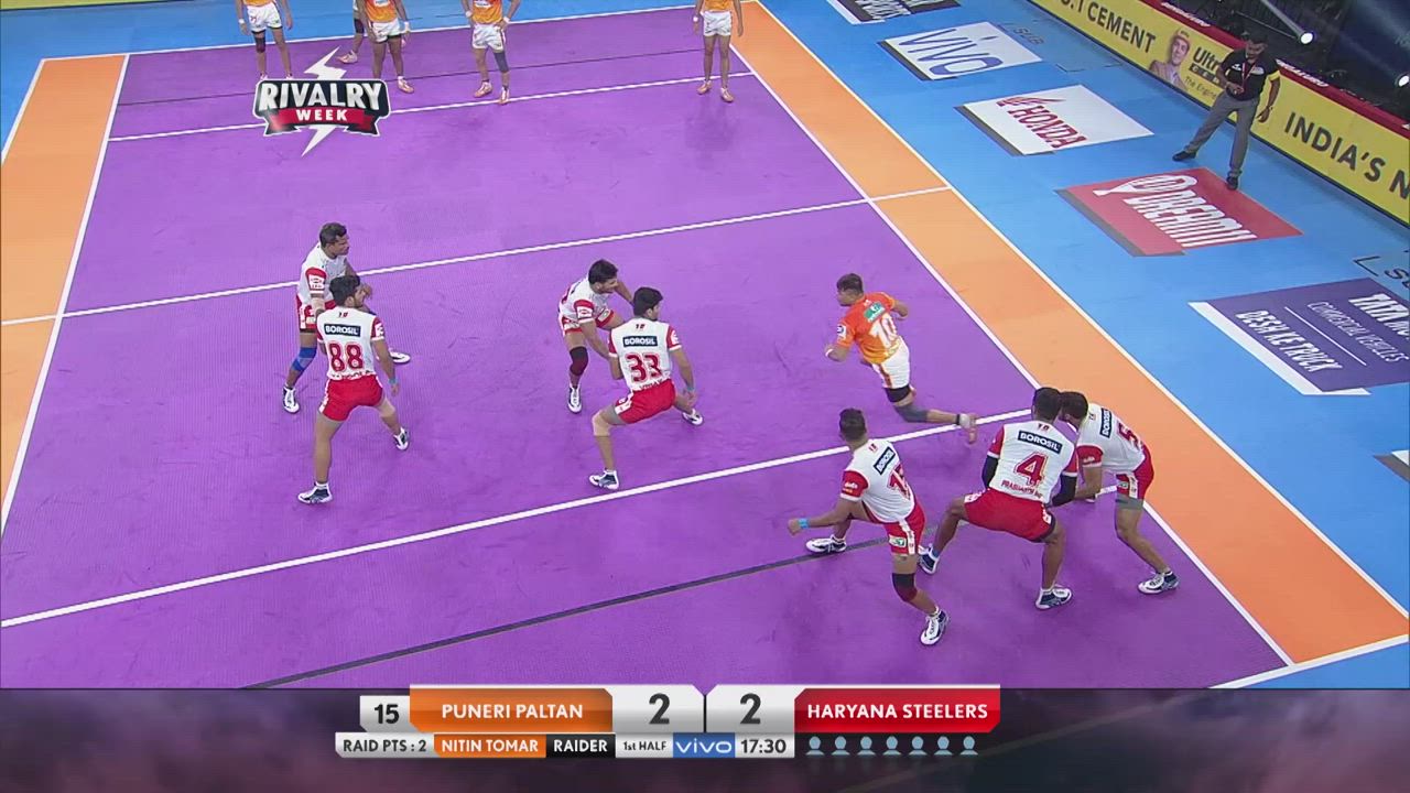 Pro Kabaddi Highlights 2019 : Puneri Paltan VS Haryana Steelers | 2 September