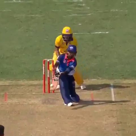Global T20: How about that for a scoop shot?