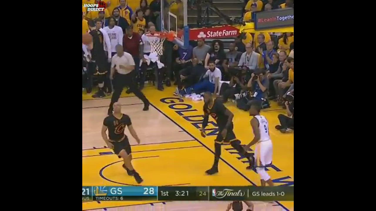You know you're in trouble when LeBron comes at you like this