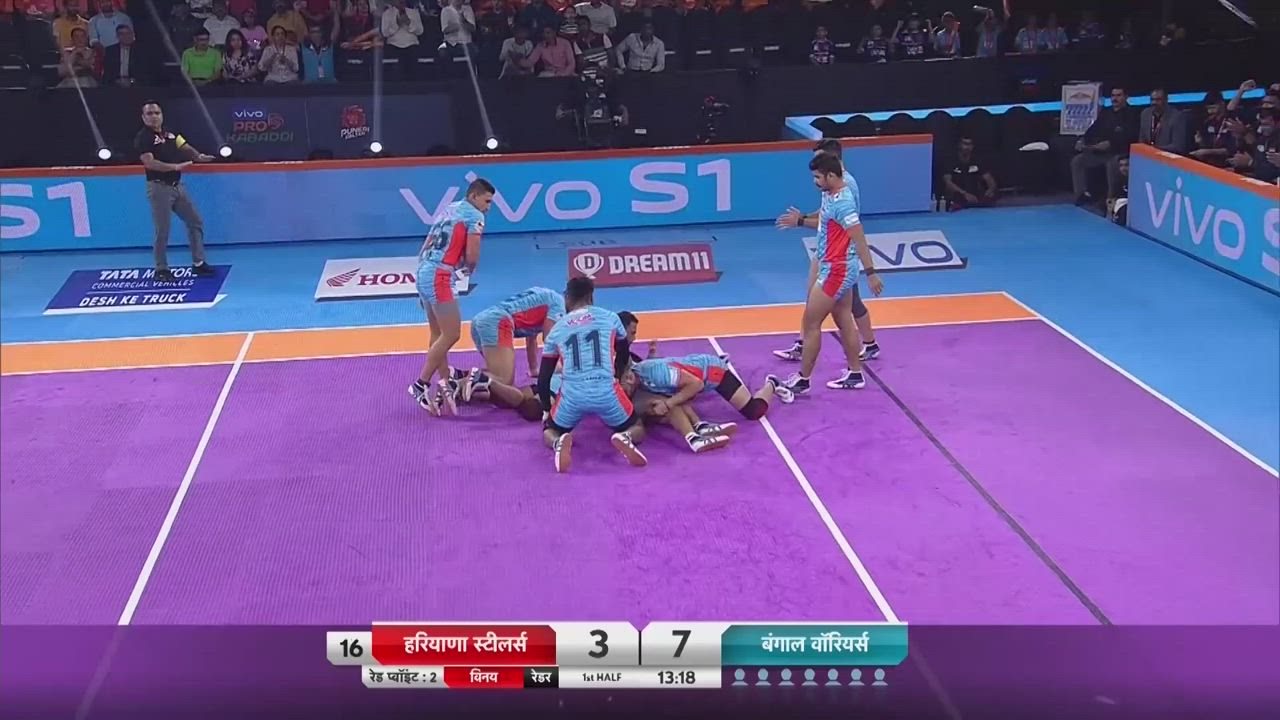 प्रो कबड्डी 2019, मैच 97 हाइलाइट्स, 19 सितंबर 2019: बंगाल वॉरियर्स ने हरियाणा स्टीलर्स को 48-36 से हराया