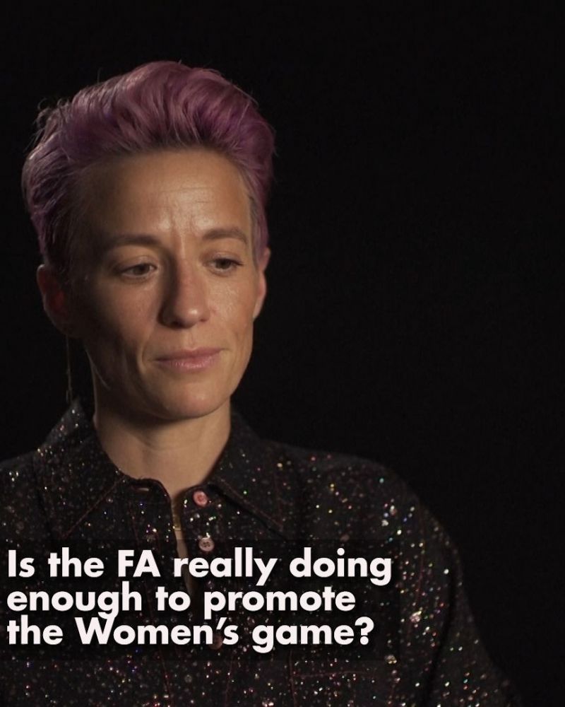 Megan Rapinoe on whether FIFA is doing enough to promote the women's game - Courtesy of FIFPRO