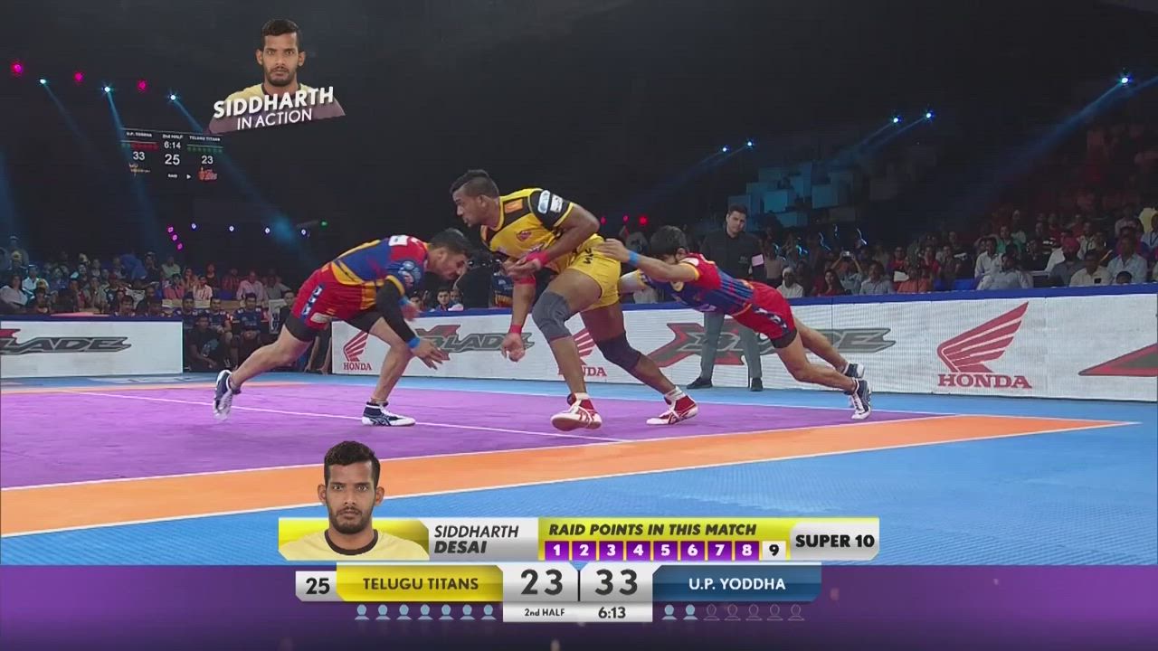 Pro Kabaddi Highlights 2019 : Telugu Titans VS U.P. Yoddha | 9th October