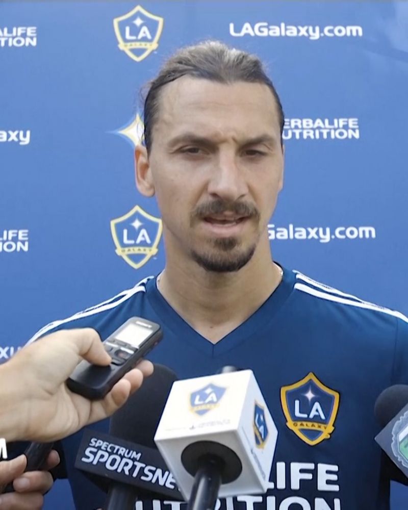 'If I stay you will still have something to write about' - Zlatan jokes with reporter