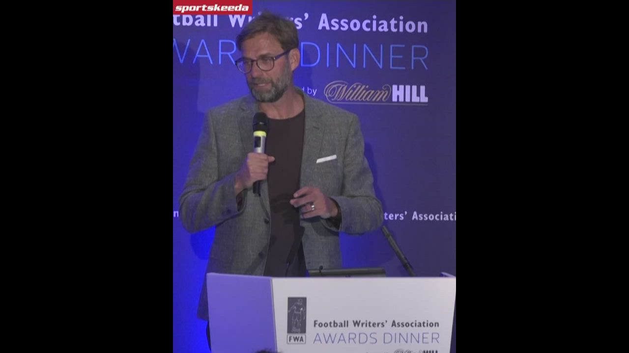 Klopp's award acceptance speech for his UCL win sounded like a stand-up routine!