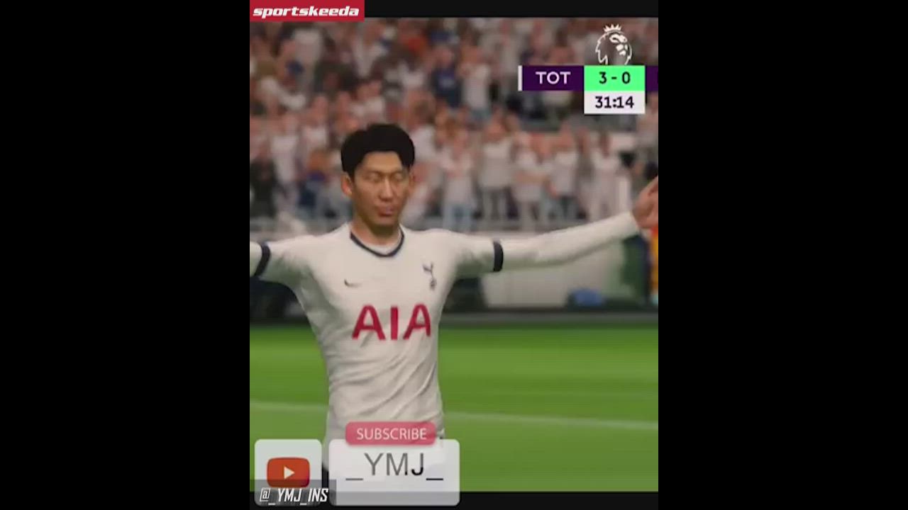Tottenham's Son HeungMin's goal against Burnley, on FIFA!