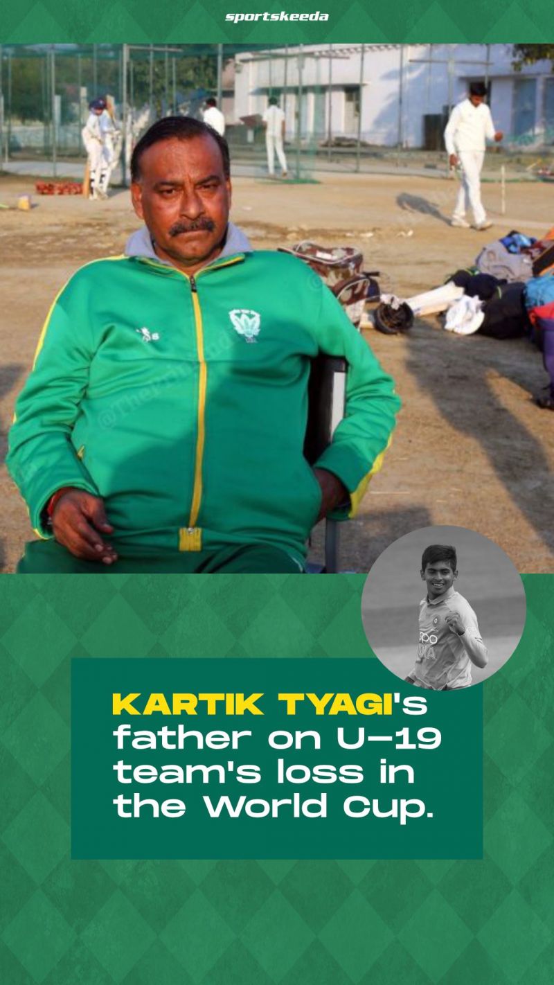 Karthik Tyagi's Father Speaks On U-19 Team's WC loss || U19WC