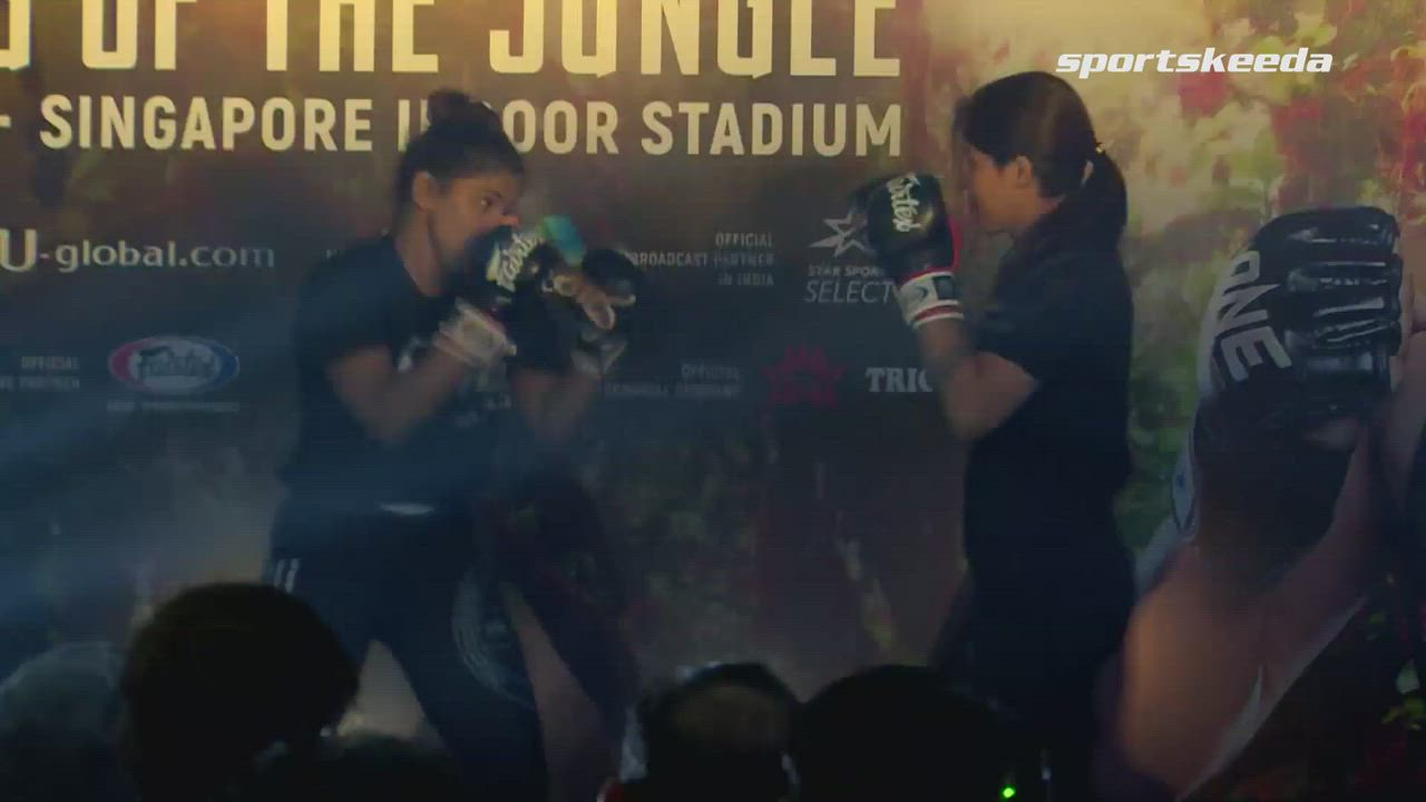 India witness MMA skills for the first time with open workout by Ritu Phogat