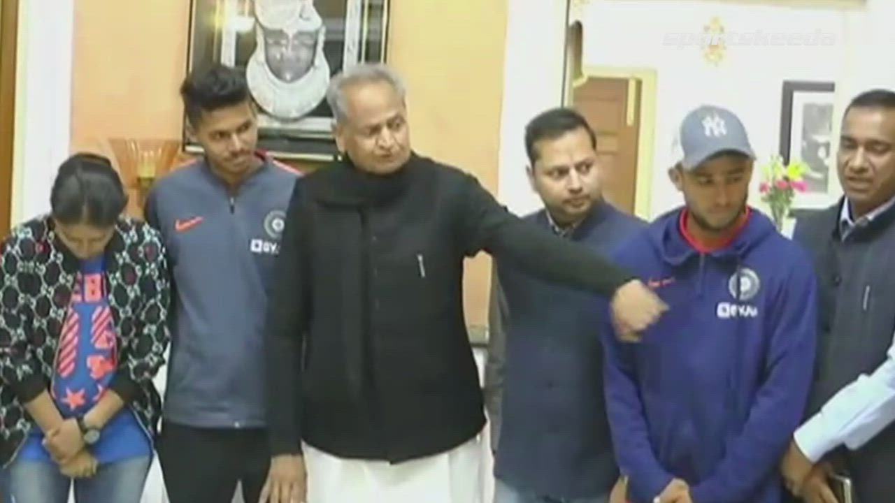 Ravi Bishnoi recieves a warm welcome, meets CM Gehlot