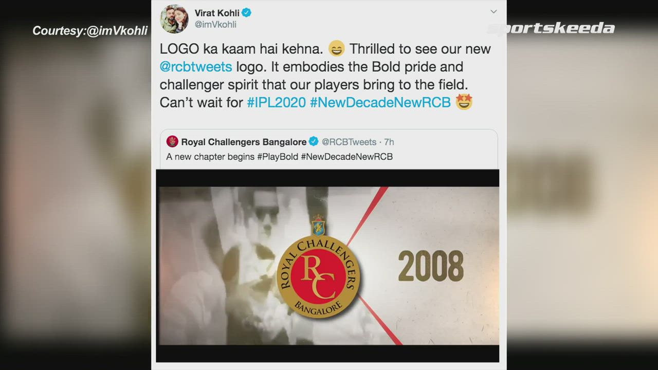 RCB gets new Logo, look what Virat Kohli has to say. #IPL2020