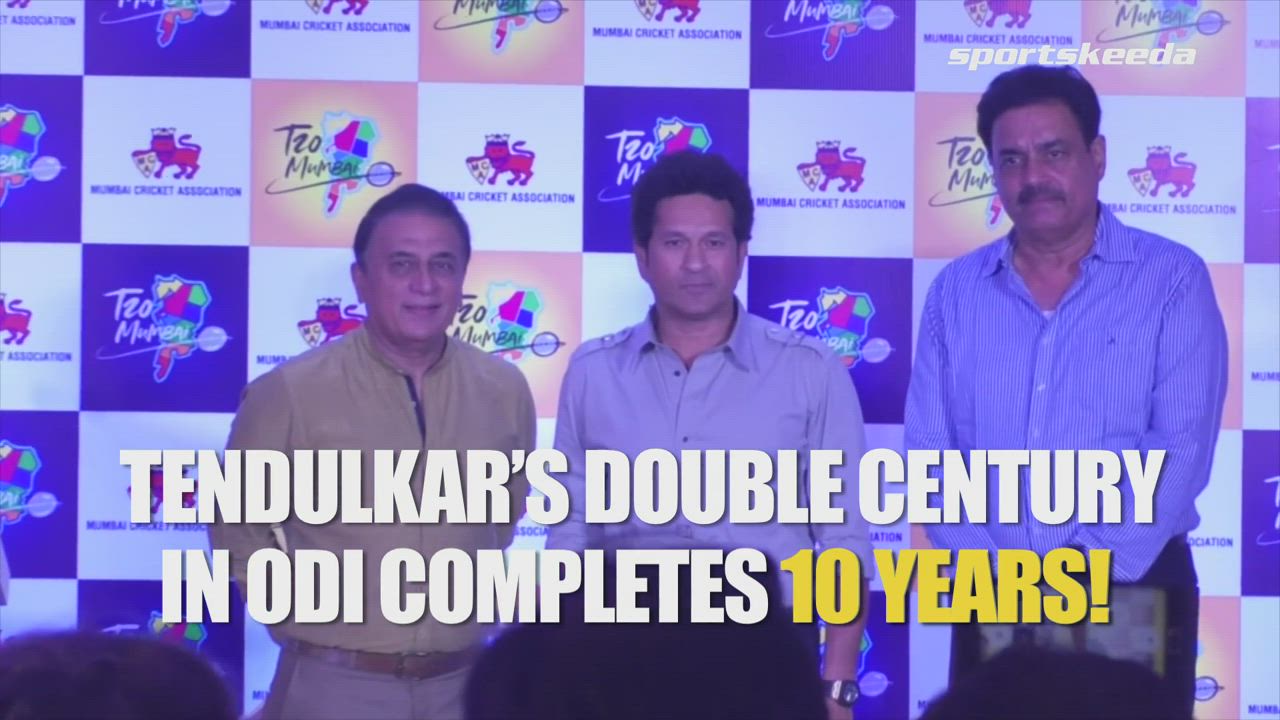 Tendulkar’s Double Century In ODI Completes 10 Years!