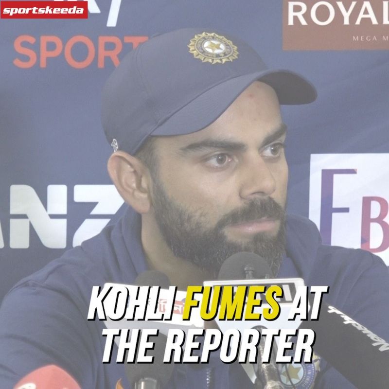 Kohli fumes at the reporter after the Whitewash