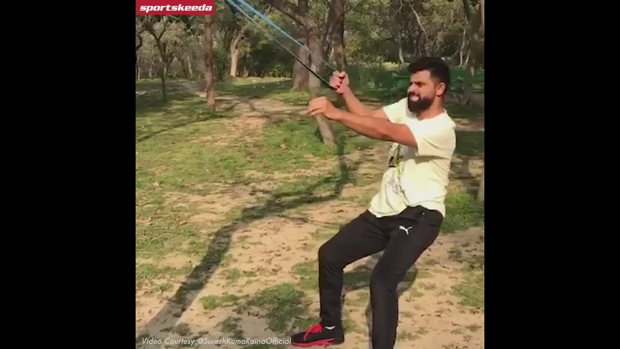 Nothing can stop Raina from training everyday.