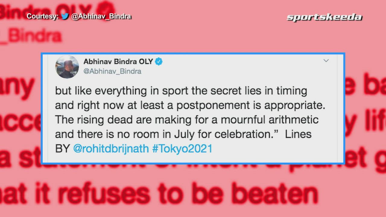 Abhinav Bindra Welcomes the Decision to Postpone Tokyo Olympics