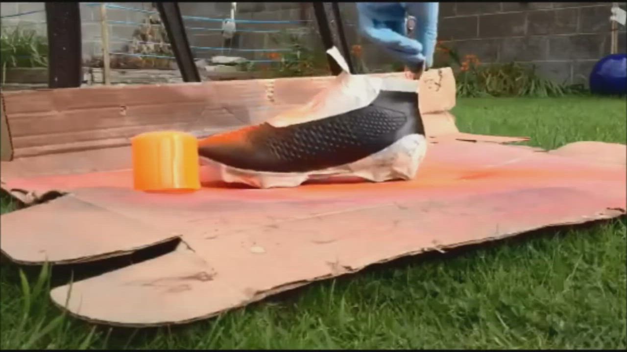 Customizing Football Boots With Spray Paint