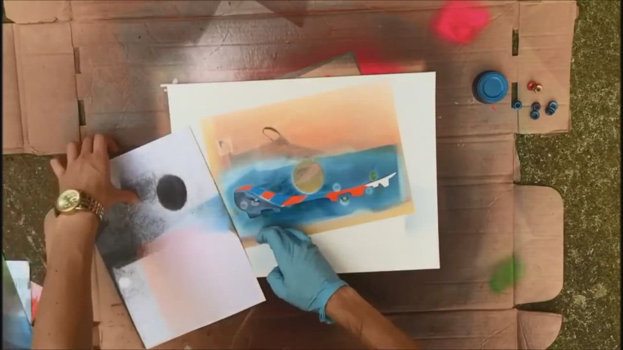 MAKING FOOTBALL BOOT PAINTINGS - DIY ART
