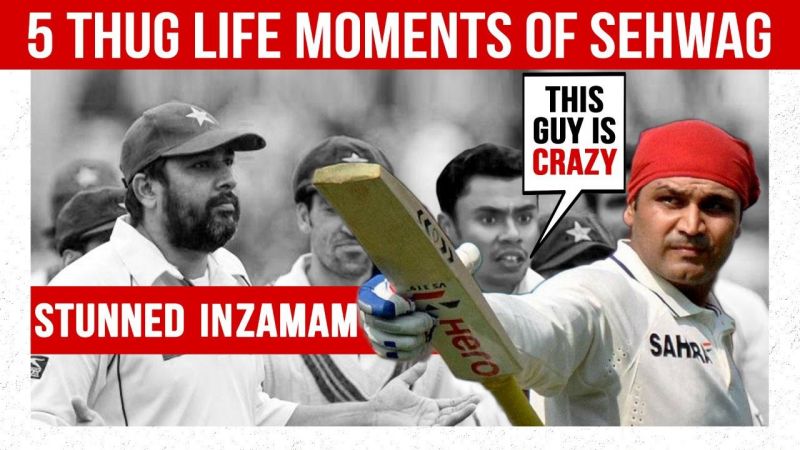 5 Most THUG LIFE moments of Virender Sehwag | Sehwag vs PAK 🤯
