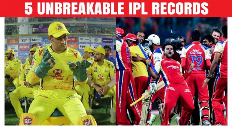 IPL2020: 5 Most Unbreakable Records in IPL History | MS Dhoni, Virat Kohli