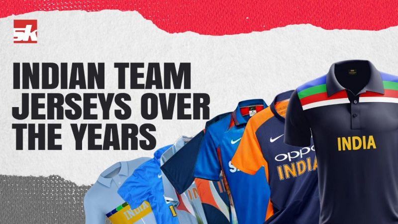 team india jersey over the years