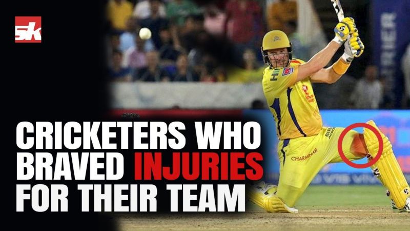 5 Times when Cricketers Fought Injuries for their Team | Watson, Ashwin