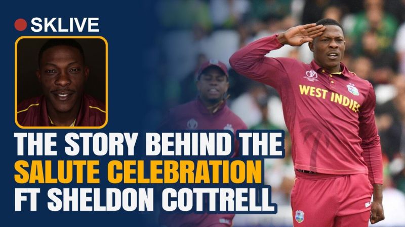 The Story behind the 'Salute Celebration' Ft Sheldon Cottrell | SKLIVE #Cricket